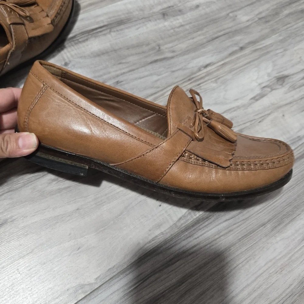 Johnston And Murphy Men's Aragon II Kiltie Tassel Leather Loafers Sz 9